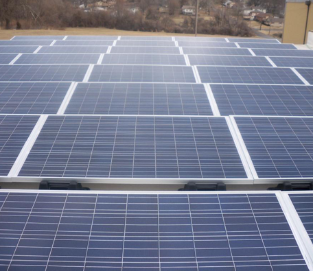 Installed Solar Panels for Building